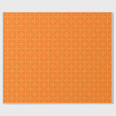 Quilt Style Pattern 02 - Oranje op Licht Sinaasapp Cadeaupapier (Vlak)