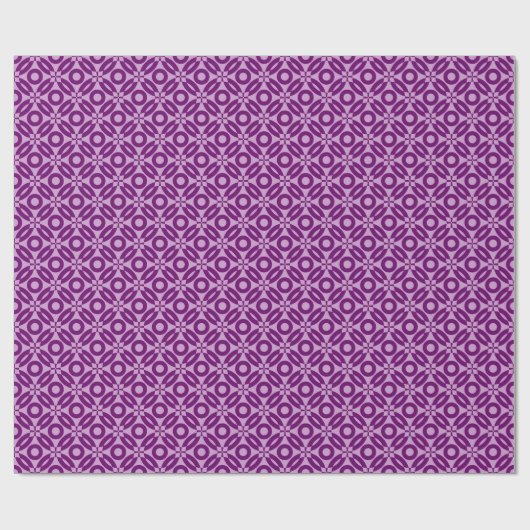 Quilt Style Pattern 02 - Shades of Plum Cadeaupapier (Vlak)
