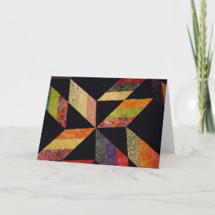 Quilt sur carte pliée