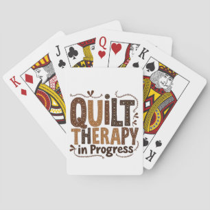 Quilt Therapy in het proces naaien ambacht liefheb Pokerkaarten