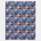 Quilt vierkant patroon fleece deken (Voorkant)