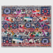 QUILT WRAPPING PAPIER - GLOSSY - QUOTES (Vlak)