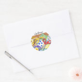 Quiltbegrippen Ronde Sticker (Envelop)