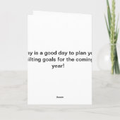 Quiltblok Quotes Verjaardag Kaart (Achterkant)