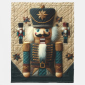 Quilted Christmas Notenkraker Fleece Deken (Voorkant)