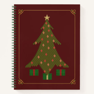 Quilted Christmas Spiral Notitieboek