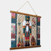 Quilted Design Notenkraker Kerstmis Hangend Wandkleed (Gebogen)