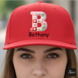 Quilted Patchwork Initiaal Letter B Babykamer Trucker Pet