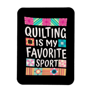 Quilten is mijn favoriete sport Quiltliefhebbers Magneet