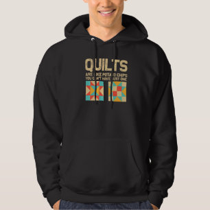 Quilten voor naailiefhebbers mannen vrouwen quilt hoodie