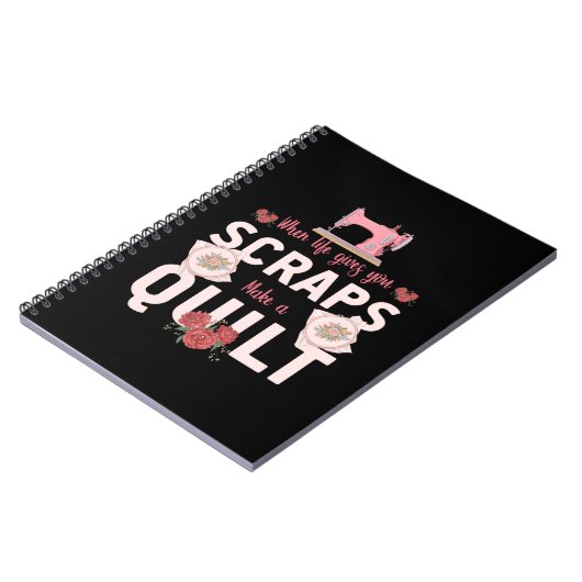 Quilter Gift | Wanneer het leven u scheurt Notitieboek (Linkerzijde)