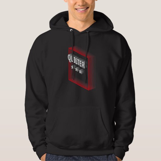 Quilter Job Title Appreciation Retro Hoodie (Voorkant)