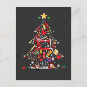 Quilter Kerstboom Kwiltblok Quilten Aankondigingskaart