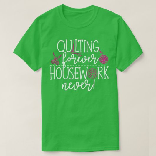 Quilter naadloos geschenk t-shirt (Design voorkant)