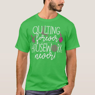 Quilter naadloos geschenk t-shirt