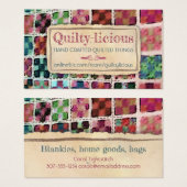 Quilter patchwork naaivaartuig visitekaartje (Voorkant /achterkant)