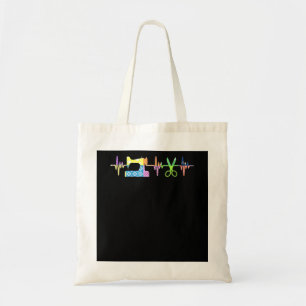 Quilter Sewing Heartbeat - Quilter Lover Tote Bag