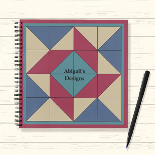 Quilters Americana Whirlpool Quilt Block Notitiebo Notitieboek