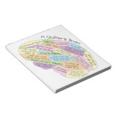 Quilter's brein notitieblok (Schuin)