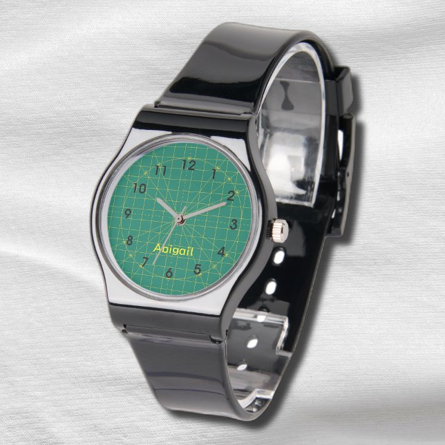 Quilter's Green Cutting Mat eWatch Horloge (Creator heeft geüpload)