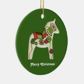 Quilter's kerstversiering keramisch ornament (Rechts)