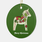 Quilter's kerstversiering keramisch ornament (Links)