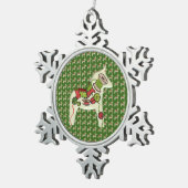 Quilter's kerstversiering tin sneeuwvlok ornament (Rechts)