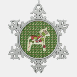 Quilter's kerstversiering tin sneeuwvlok ornament