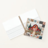 Quilters Notitieboek Rode Schuur Patchwork (Binnen)