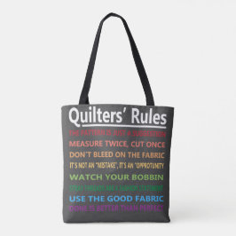 Quilters Rules Draagtas