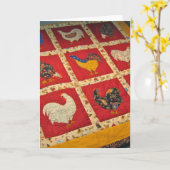 Quilters zijn gekke vogels kaart (Gele Bloem)