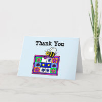 Quilting Bee Dank u Kaarten aan te passen