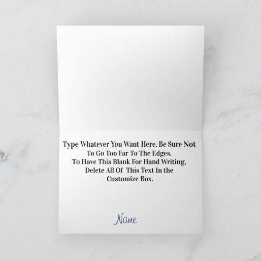 Quilting Bee Merci Cartes à Customiser (Intérieur)