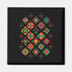 Quilting Block Patroon Quilters Naaien Lovers Quil Magneet