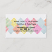 Quilting couture tissu swatches artisanat cartes b (Dos)