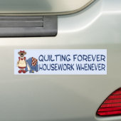 Quilting Forever Bumpersticker (Op auto)