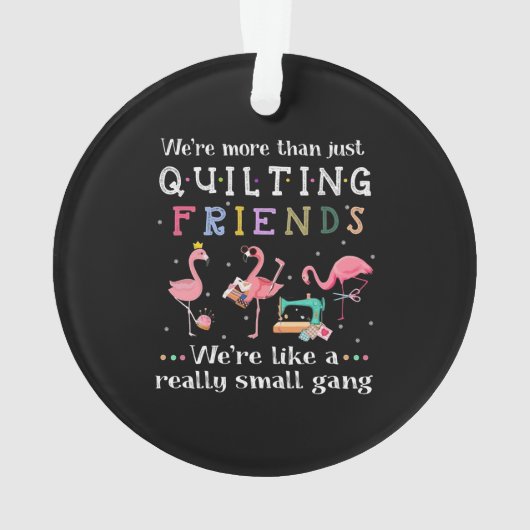 Quilting Gifts | App Arently we are Trouble Ornament (achterkant)