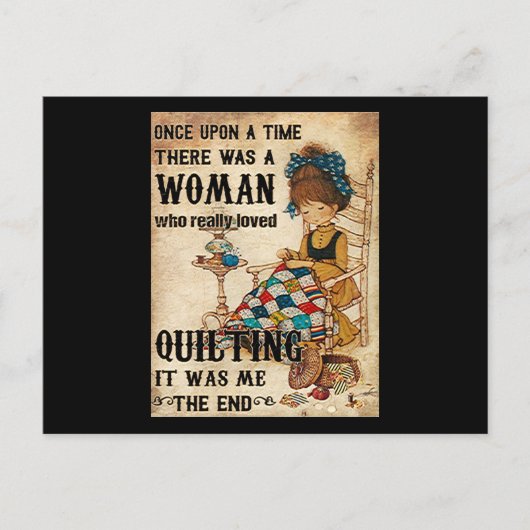 Quilting Gifts | Het was mij het einde Briefkaart (Voorkant)