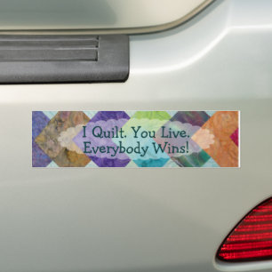 Quilting Humor Bumpersticker