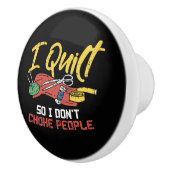 Quilting - I Quilt Keramische Knop (Rechts)