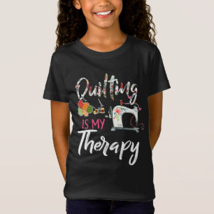 Quilting is mijn therapie Funny Gift Quilting Lo T-shirt
