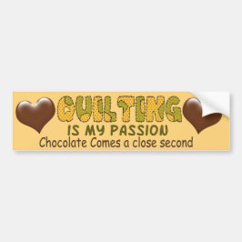 Quilting Passion Bumpersticker