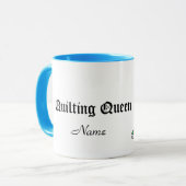 Quilting Queen-Mok - Aanpassen met naam Mok (Voorkant links)