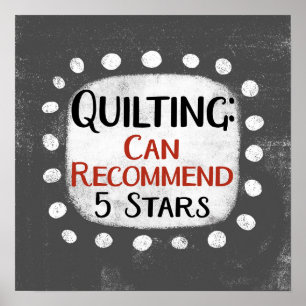 Quilting Review 5 Etoiles Poster Wall Art