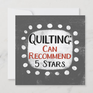 Quilting Review 5 sterren Wenskaart Kaart