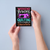 Quilting Sewing Chocolate - Chocolate Lover Gift Flyer (Hand)