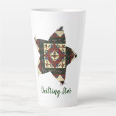Quilting Star Latte Mok (Voorkant)
