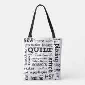 Quilting Subway Art Canvas tas (Achterkant)