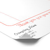 Quilting Tree Invoice Sheet voor Crafters Poster (Hoek)