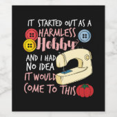 Quilting Wijn Etiket (Enkel label)